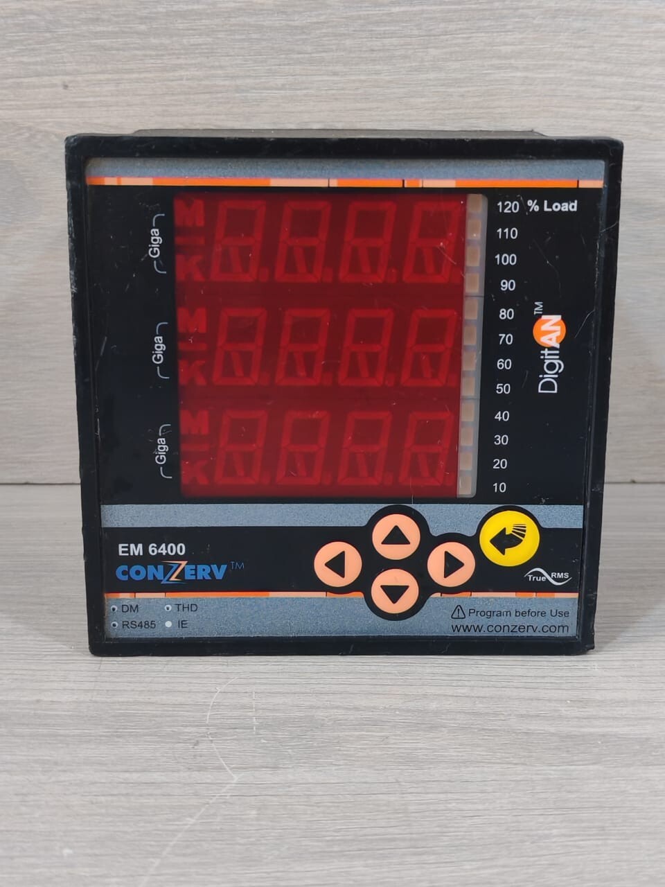 CONZERV EM6400 VER 03.02.02 LOAD MANAGER DIGITAL CONTROL 44-300V