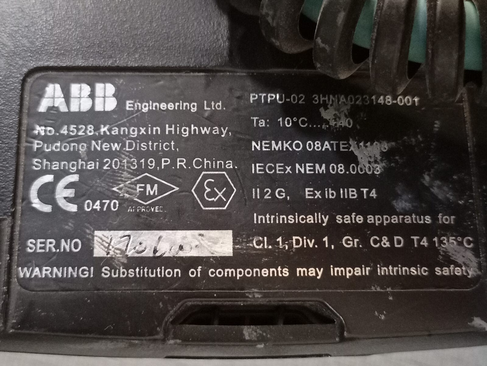 ABB 3HNA023148-001 Abb PTPU-02 3HNA023148-001 Paint Teach Pendant 3