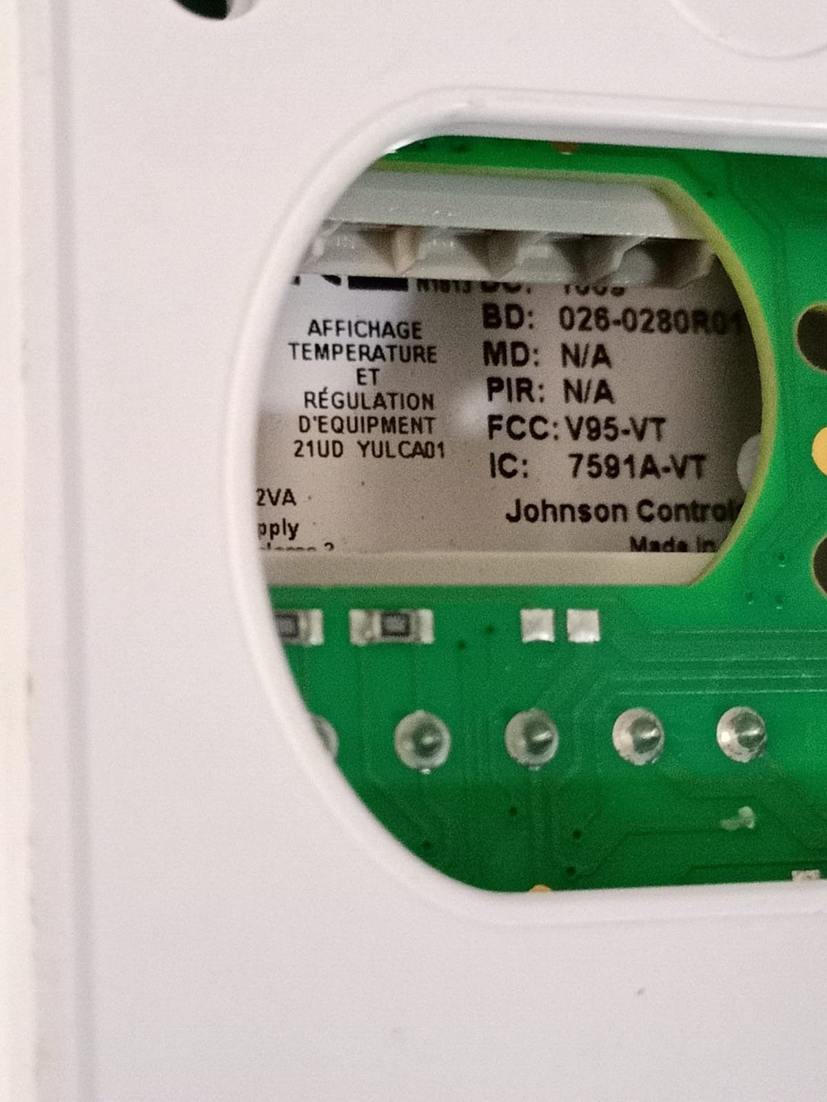 Johnson Controls T604DFH-4 Johnsons Controls T604DFH-4 -Temperature Indicating and Regulating Equipment 4