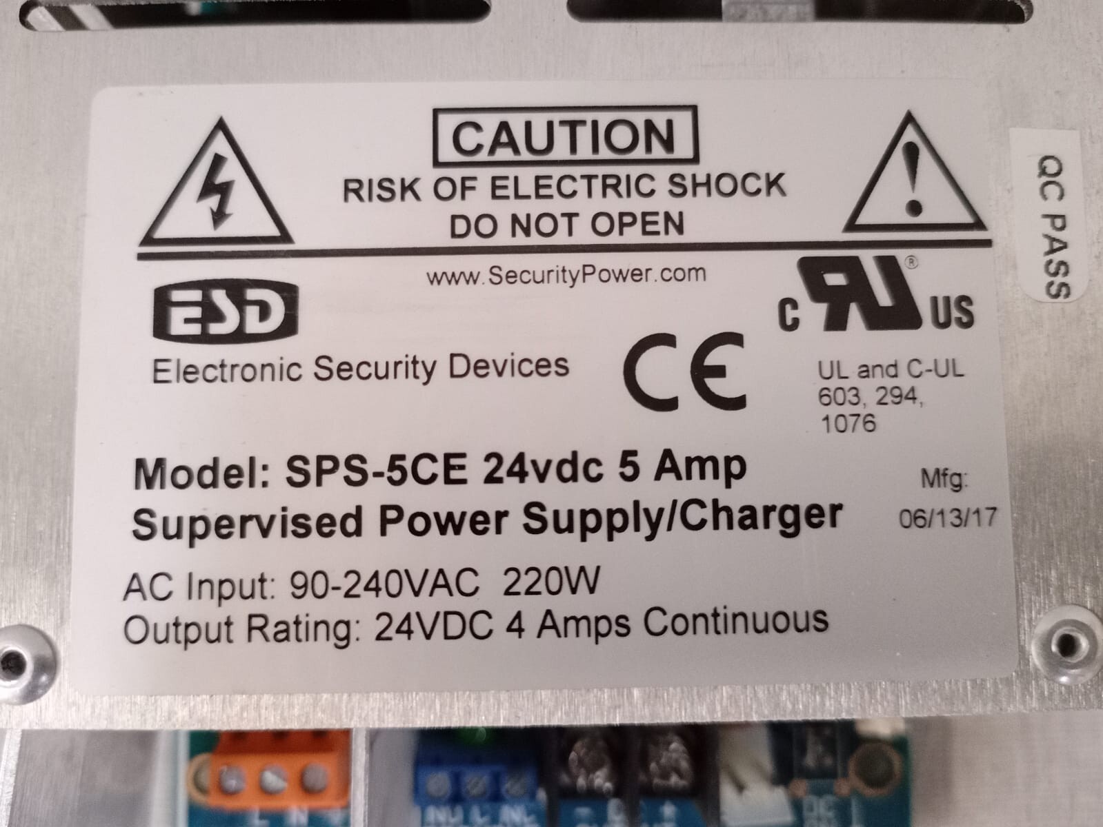 C&E SPS-5CE Electronic Security Devices SPS-5CE 5A Supervised Power Supply/Charger 2