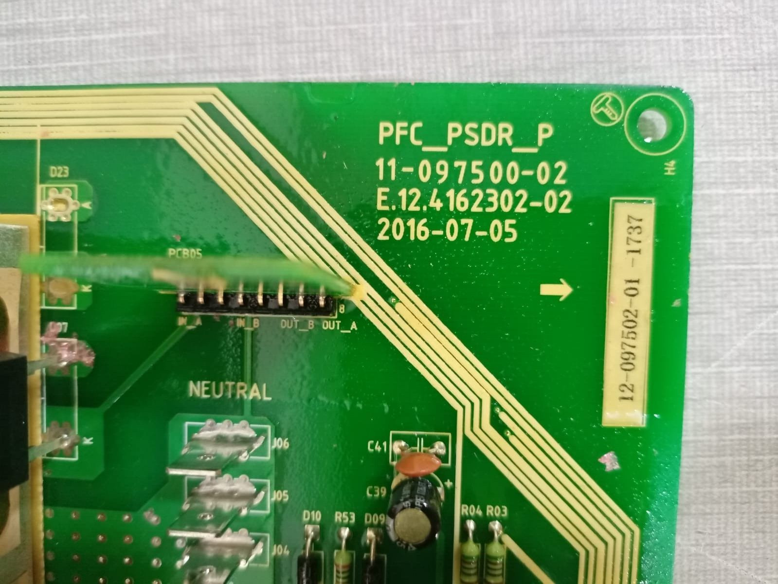 PCB PFC_PSDR_P / 11-097500-02 / E.12.4162302-02 PFC_PSDR_P / 11-097500-02 / E.12.4162302-02 Power Supply Printed Circuit Board 4