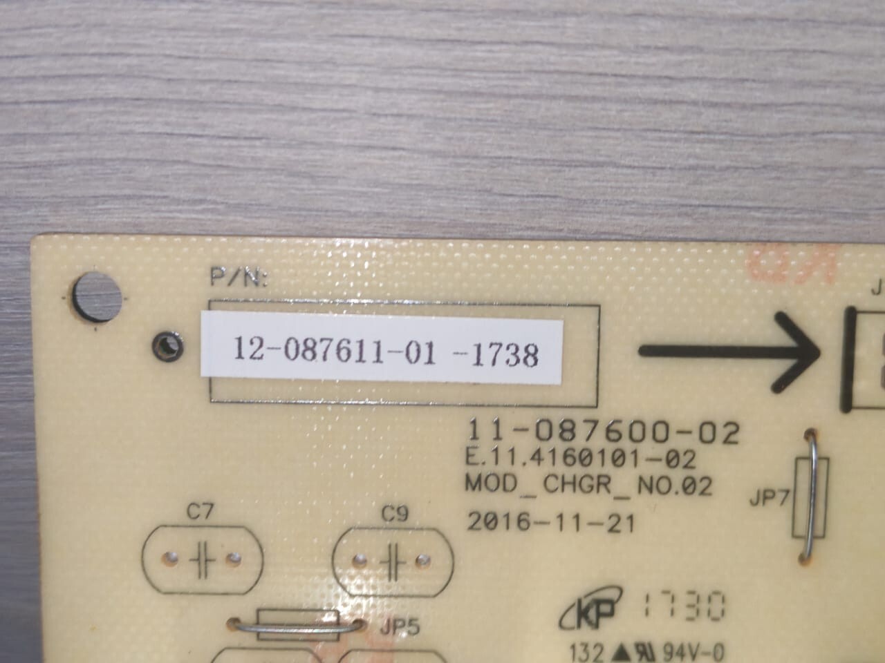 Unbranded 11-087600-02 E.11.4160101-02 MOD_CHGR_NO.02 / 12-087611-01-1738 11-087600-02 E.11.4160101-02 MOD_CHGR_NO.02 / 12-087611-01-1738 CIRCUIT BOARD 5