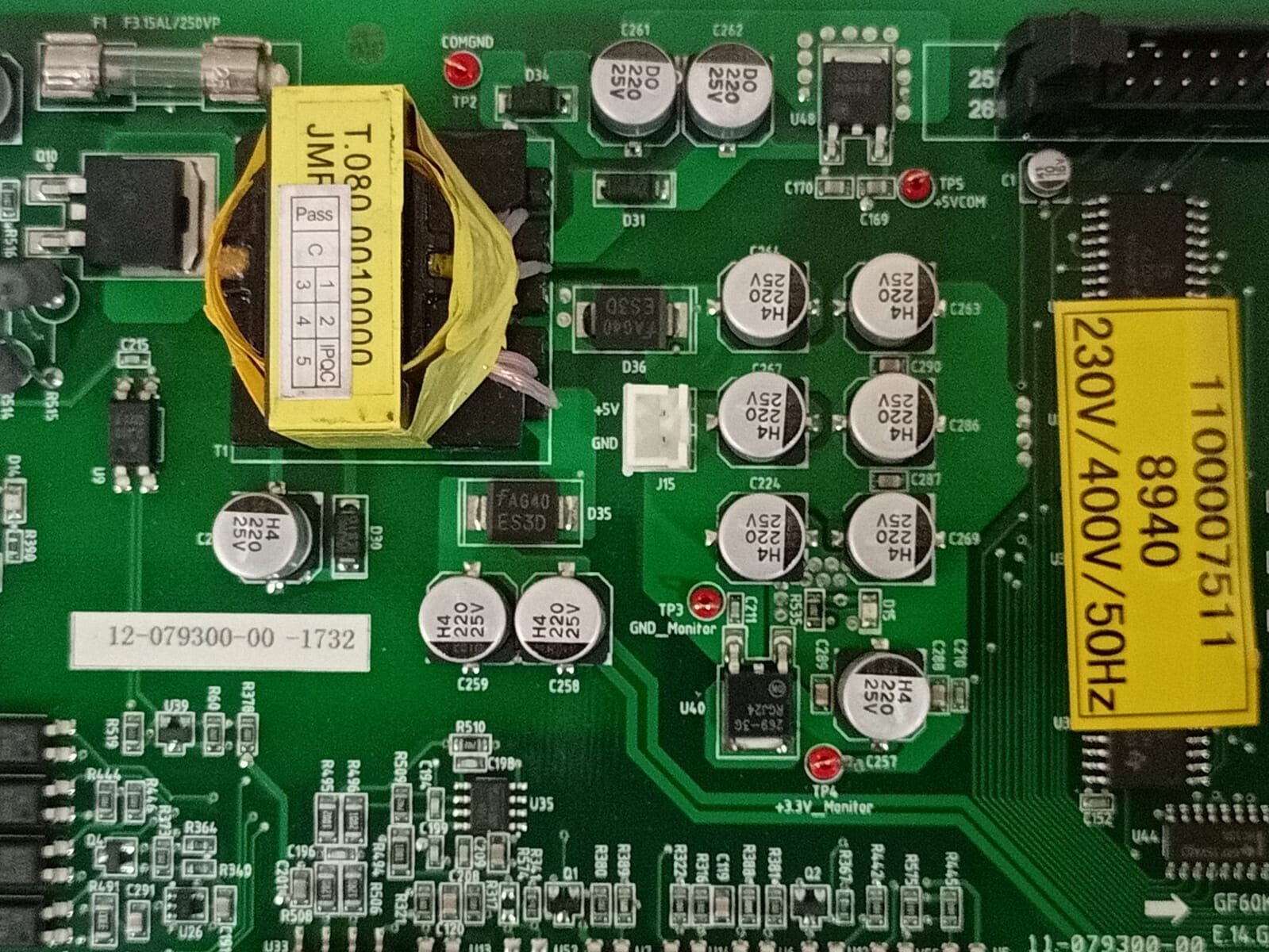 PCB 12-077800-01-1732 V4.0 GF60K-LCD Diver E.14.GF00000 Printed Circuit Board / 12-077800-01-1732 V4.0 4