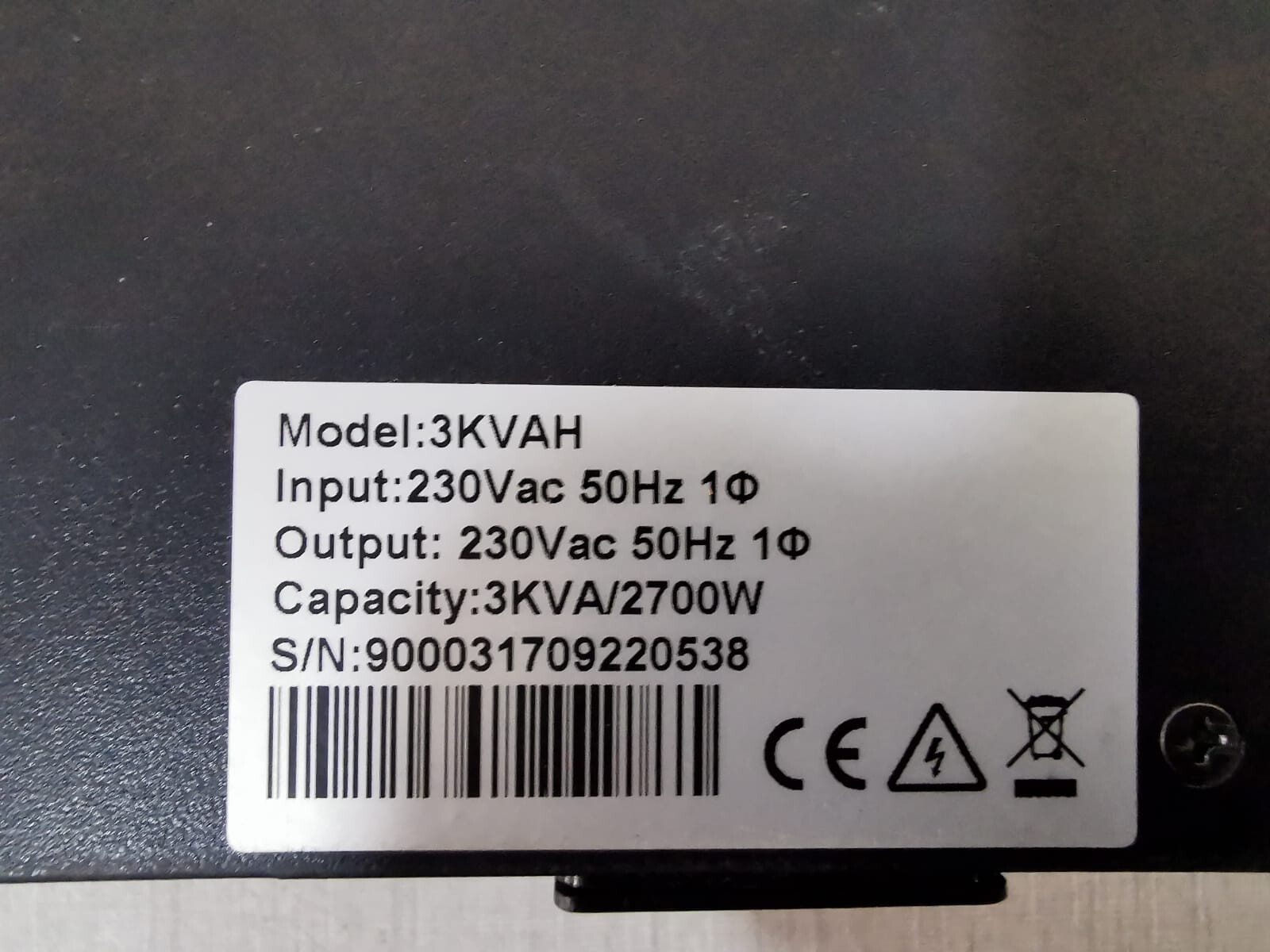 Orange Electric 3KVAH / 3KVA Orange Electric 3KVAH / 3KVA Long BackUp Model 96V RT SeriesTrue Online UPS 5