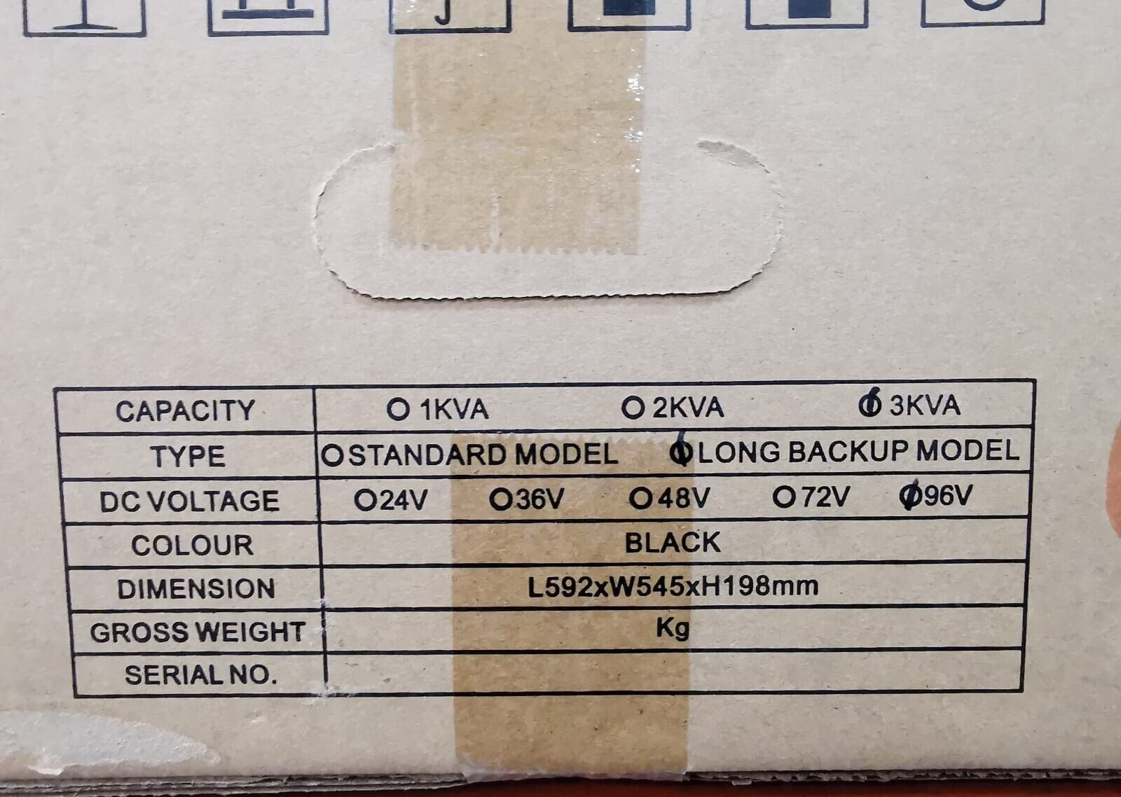 Orange Electric 3KVAH / 3KVA Orange Electric 3KVAH / 3KVA Long BackUp Model 96V RT SeriesTrue Online UPS 10