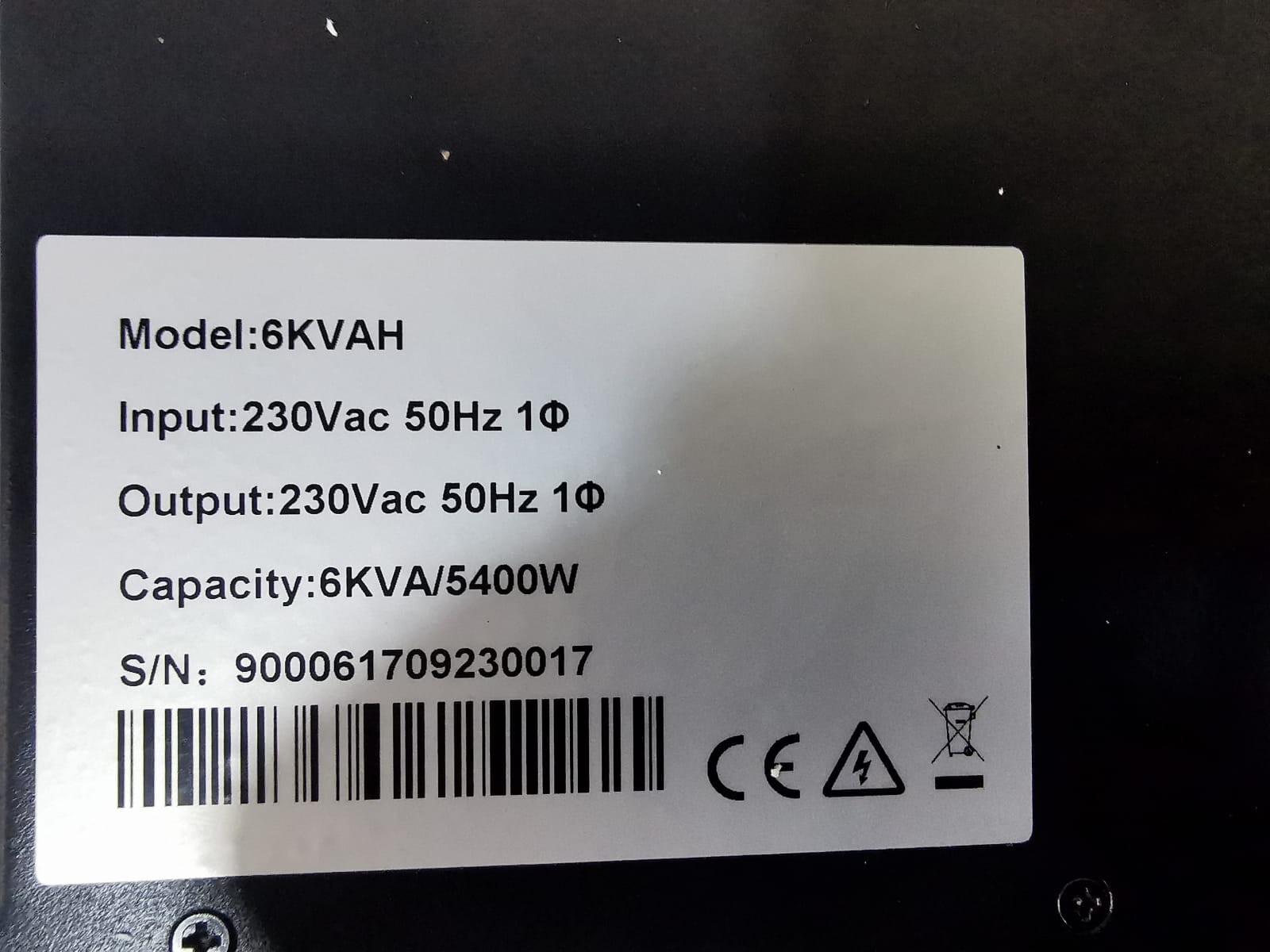 Orange Electric 6KVAH / 6KVA Orange Electric 6KVAH / 6KVA LCD Online RT UPS Uninterruptible Power Supply 4