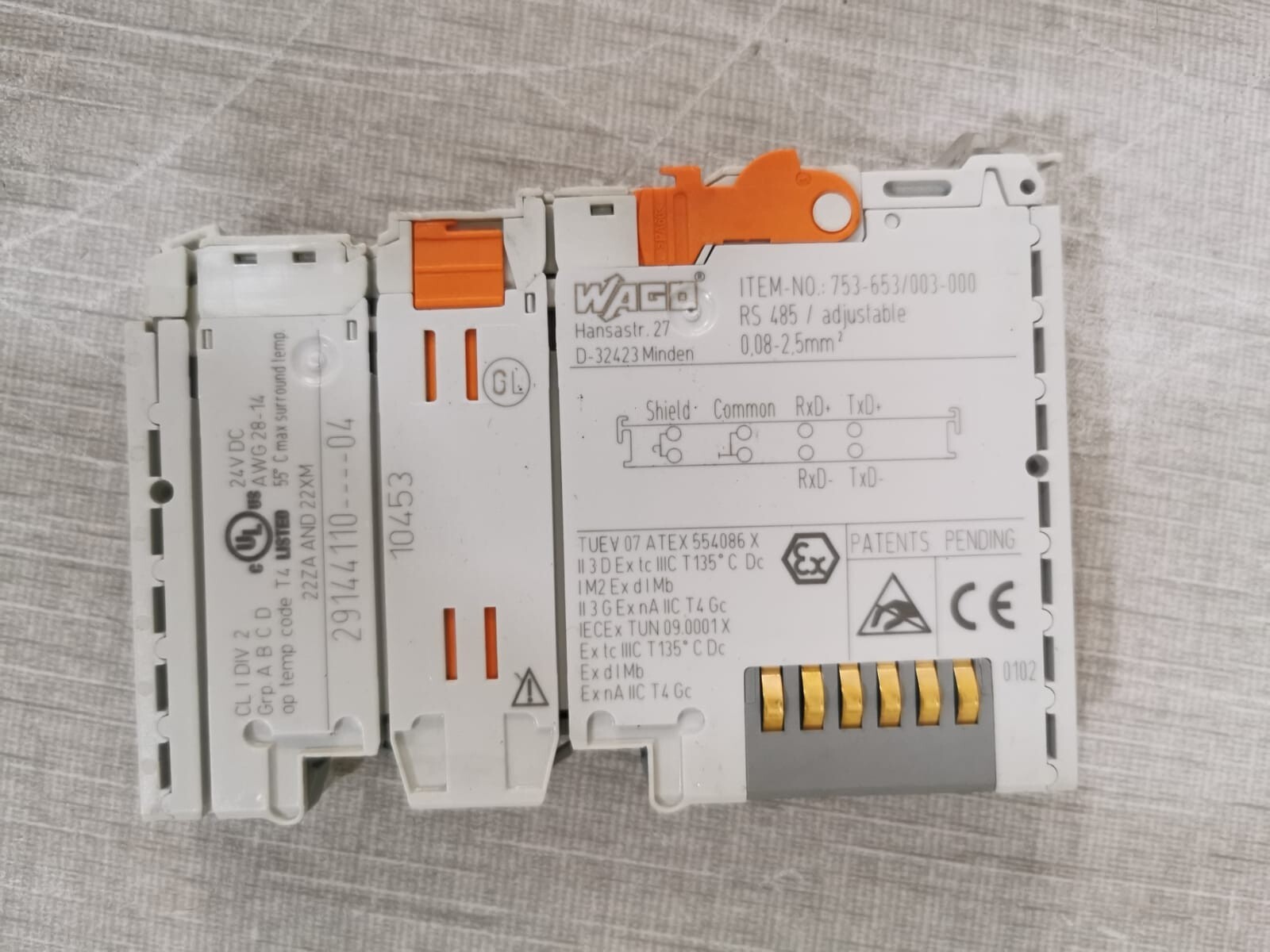 WAGO 753-653/003-000 / 753653003000 RS 485 ADJUSTABLE