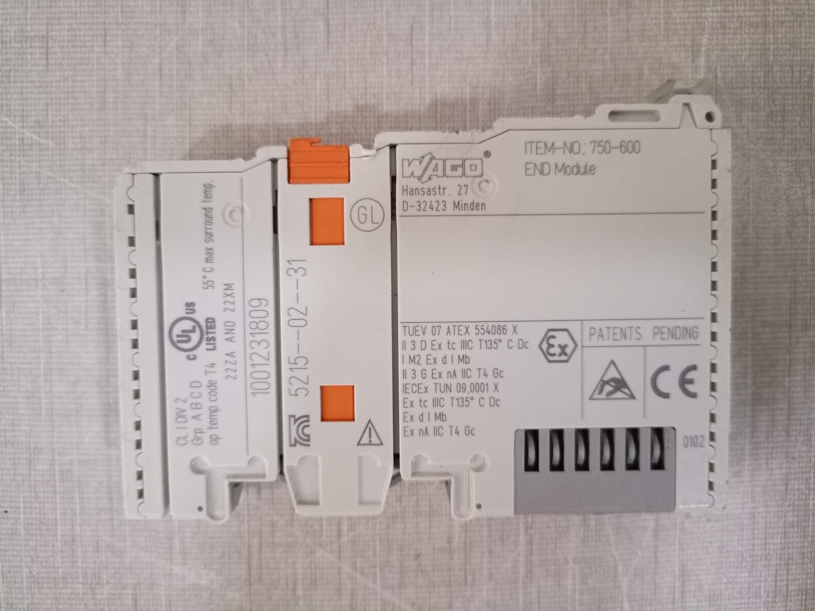WAGO 750-600 Channel Digital End Module WAGO 750600