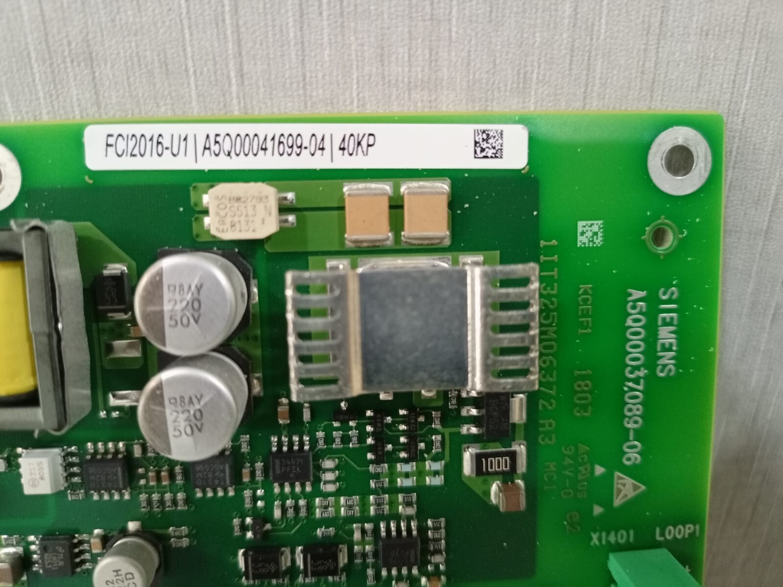 Siemens FCI2016-U1 Siemens FCI2016-U1 S54400-A55-A1 Fire Alarm Periphery Board 3