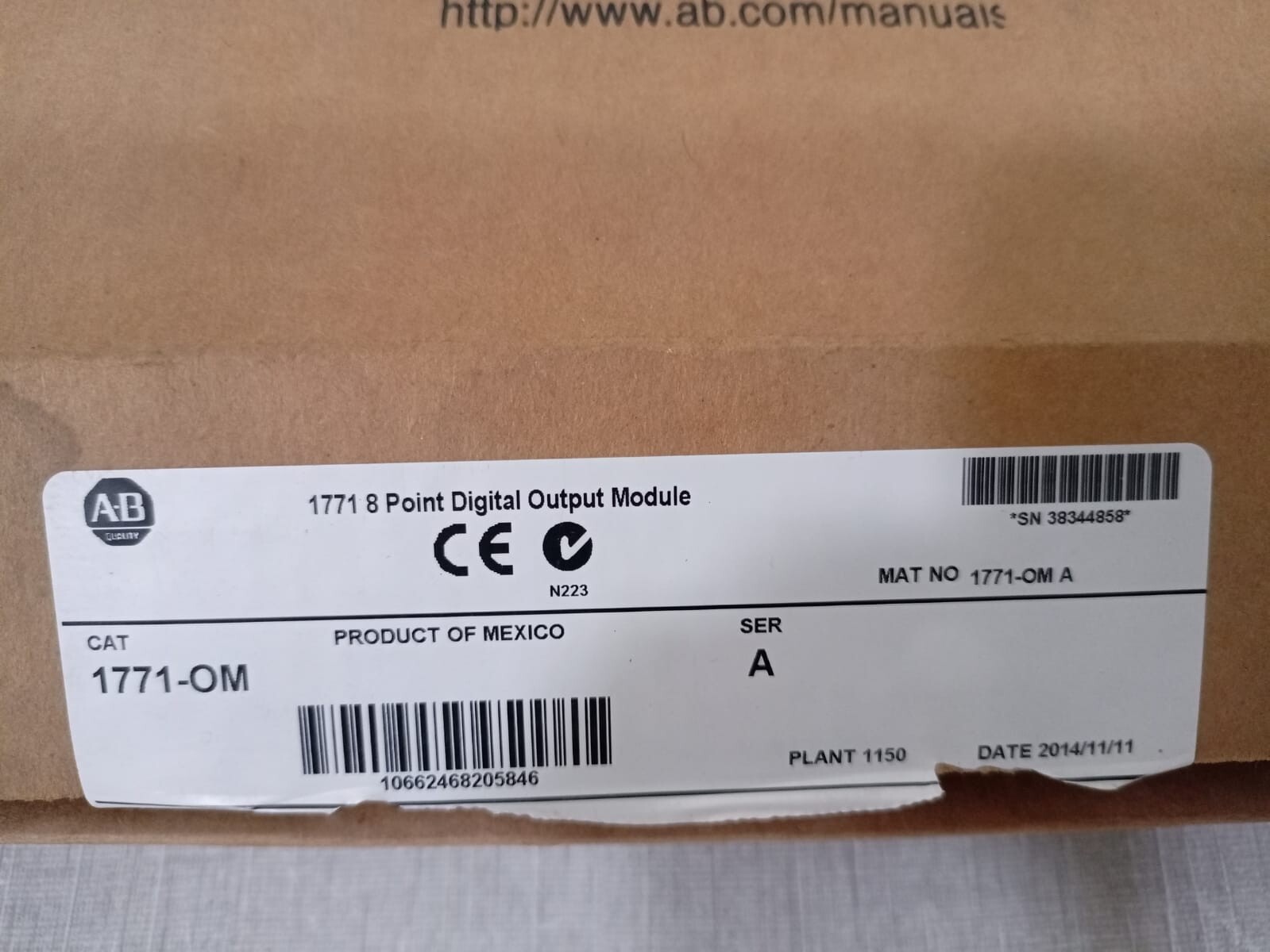 Allen-Bradley 1771-OM 1771-OM | Allen Bradley | Digital Output Module, 8 Point, Ser A 9