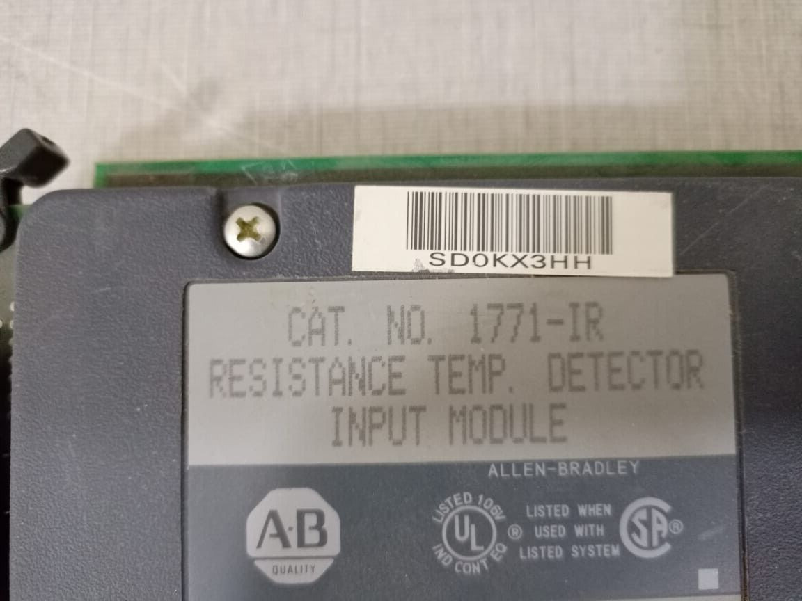 Allen-Bradley 1771-IR | Ser A | Rev K Allen Bradley 1771-IR Input Module Resistance Temp. Detector / Ser A / Rev K 9