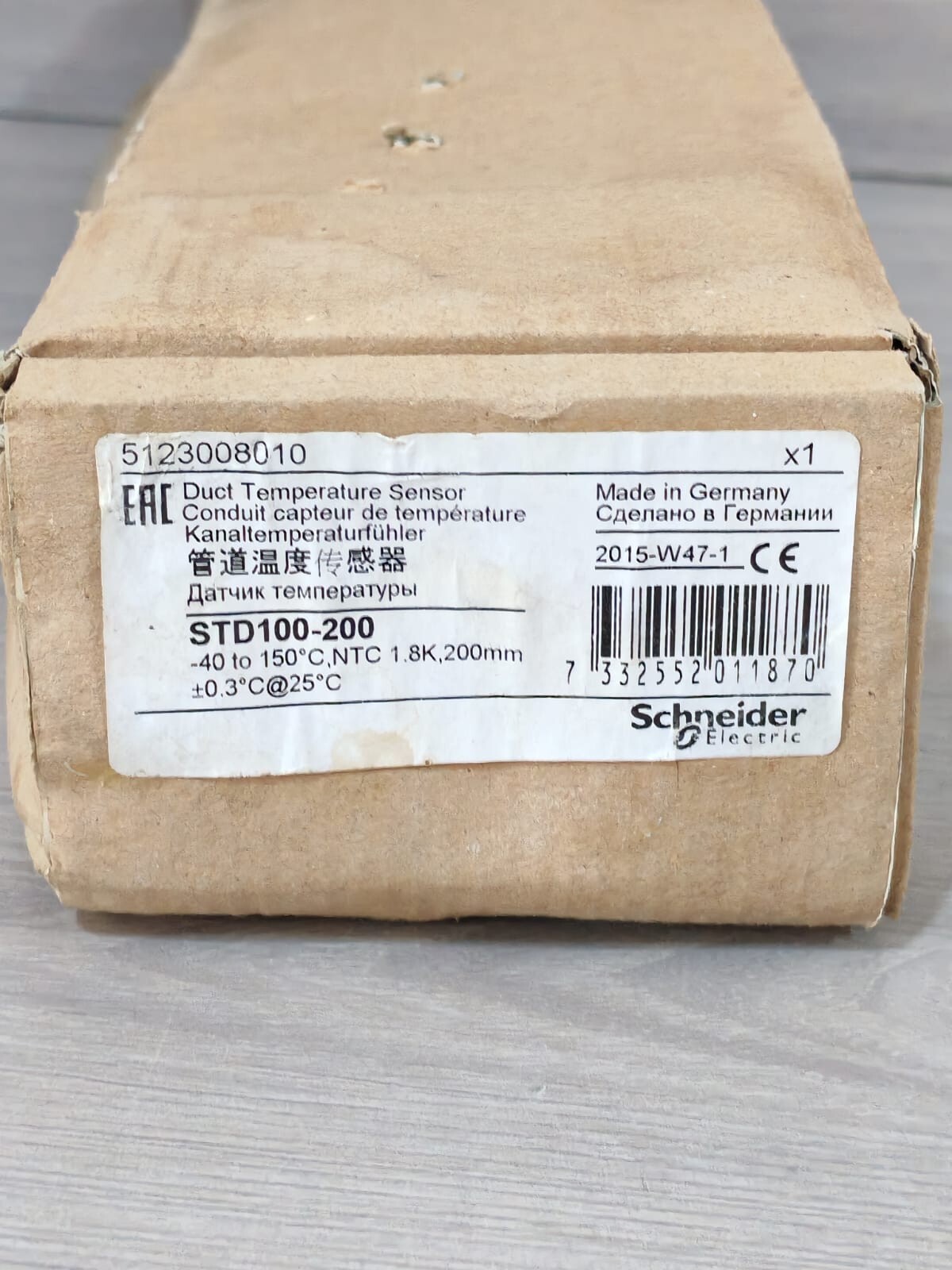 Schneider Electric STD100-200 Schneider Electric STD100-200 5123008010 DUCT TEMPERATURE SENSOR 10