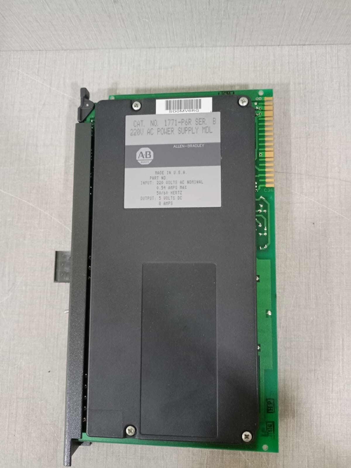 Allen-Bradley 1771-P6R Allen Bradley 1771-P6R Rebundant Power Supply Module | Ser B | 220VAC 2