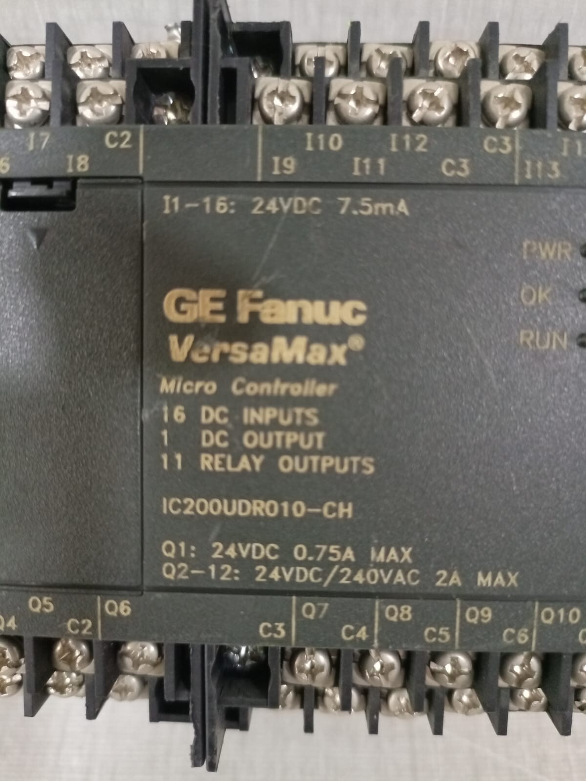 GE Fanuc IC200UDR010-CH GE Fanuc Versamax IC200UDR010-CH Micro Controller 24VDC/240VAC Module 2