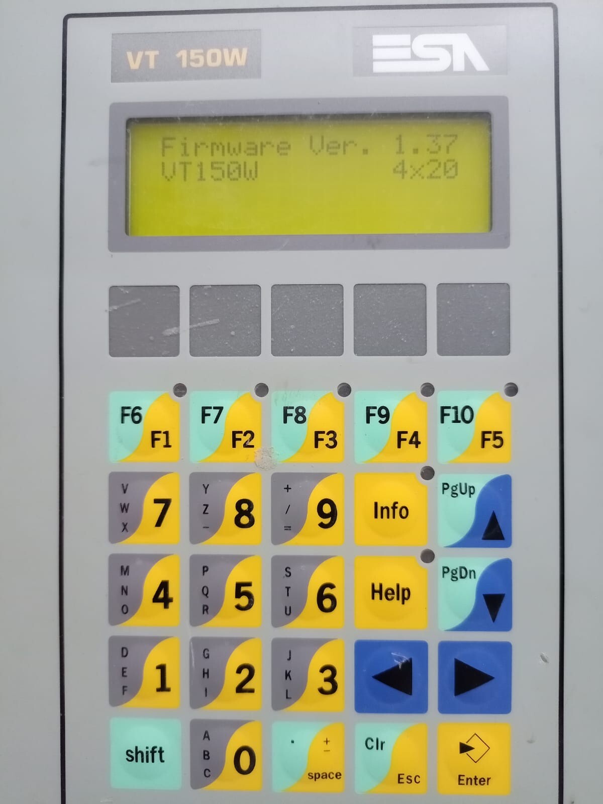 ESA VT150W00000 REV.1.1 ESA VT150W / VT150W00000 REV.1.1 Operator Panel 3