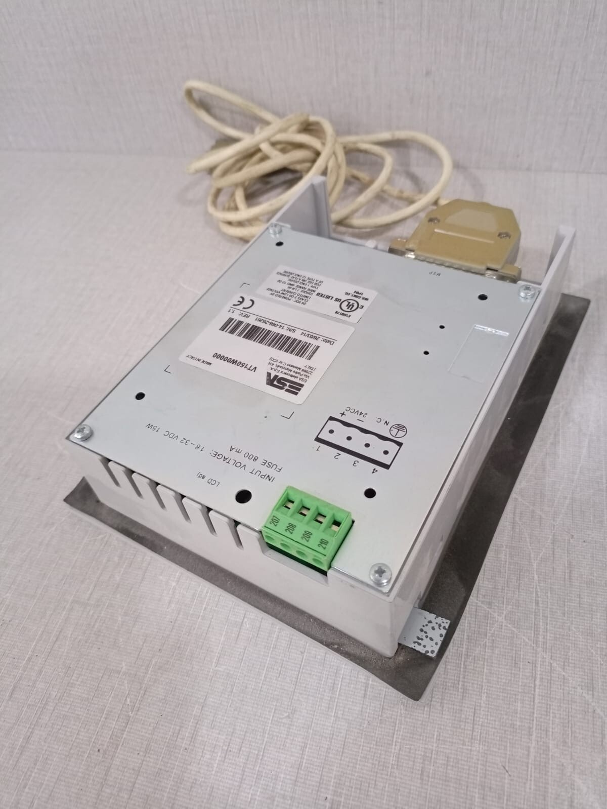 ESA VT150W00000 REV.1.1 ESA VT150W / VT150W00000 REV.1.1 Operator Panel 9