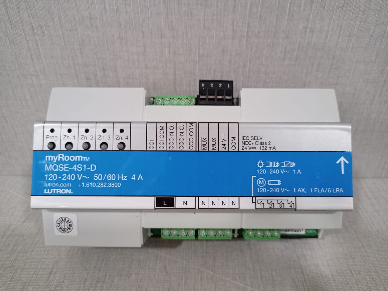 Lutron MQSE-4S1-D Lutron MQSE-4S1-D 120-240 V -56-60 HZ 4A Switching Power Module 2