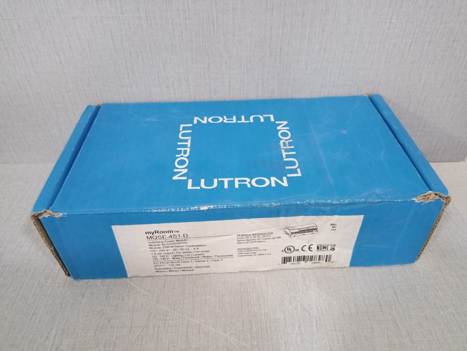 Lutron MQSE-4S1-D Lutron MQSE-4S1-D 120-240 V -56-60 HZ 4A Switching Power Module 7