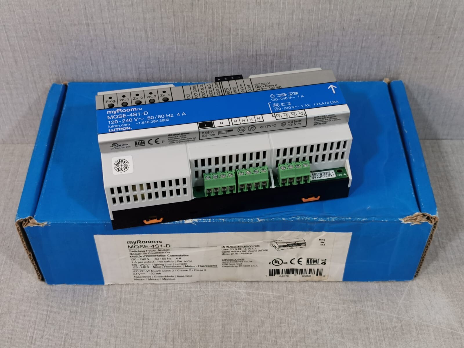 Lutron MQSE-4S1-D 120-240 V -56-60 HZ 4A Switching Power Module