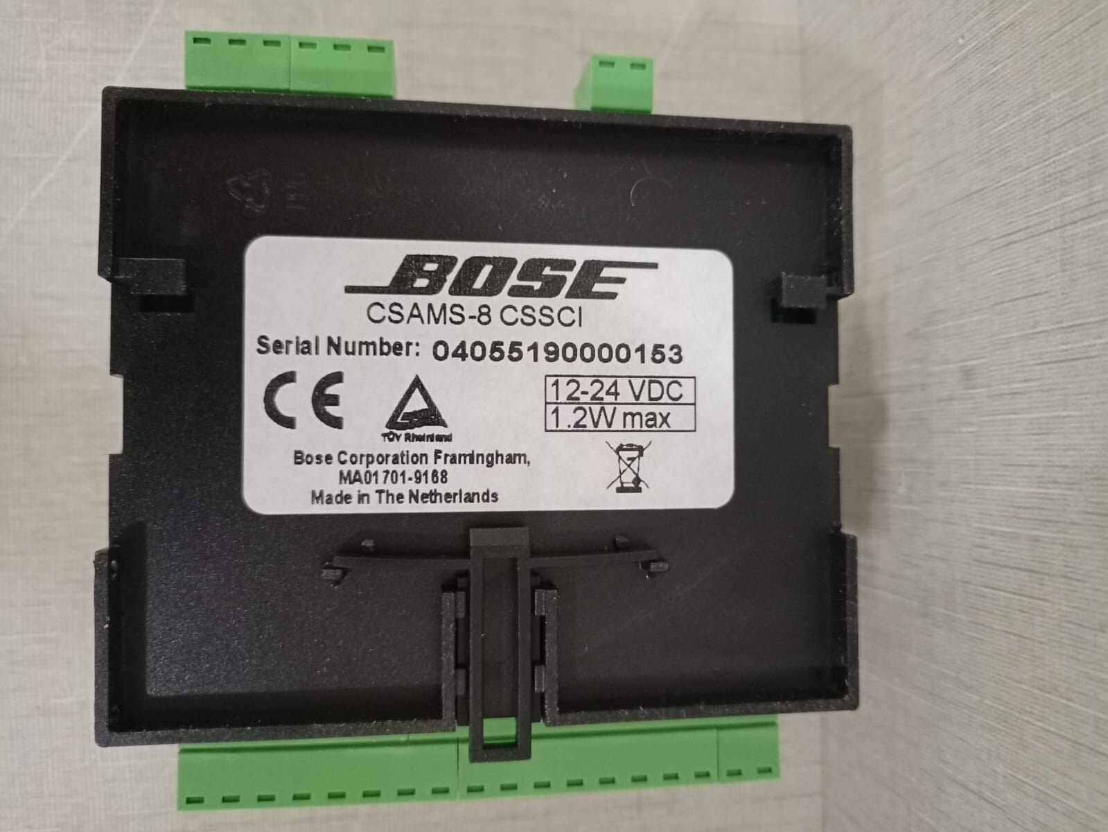 BOSE CS-AMS8 BOSE CS-AMS8 Serial Code Interface / CSAMS-8 CSSCI 12-24vdc 1.2w max 6