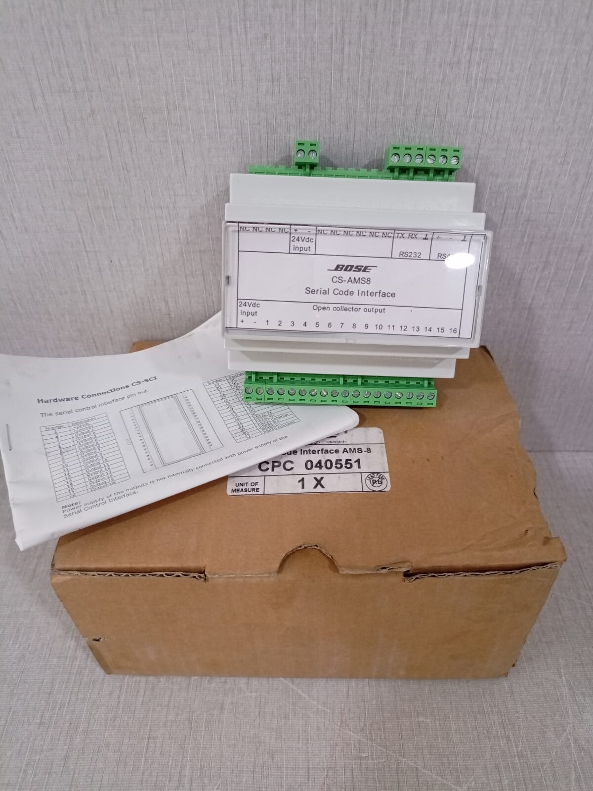 BOSE CS-AMS8 Serial Code Interface / CSAMS-8 CSSCI 12-24vdc 1.2w max