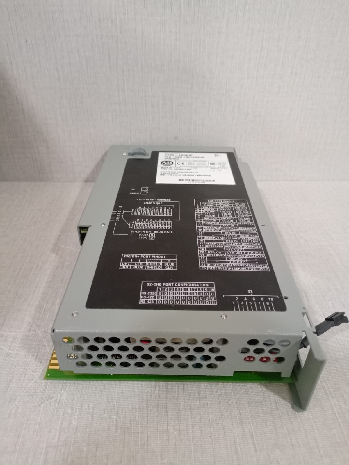 Allen-Bradley 1785-L60B/E Allen-Bradley 1785-L60B/E PLC-5/60 Processor Module REV J01 9