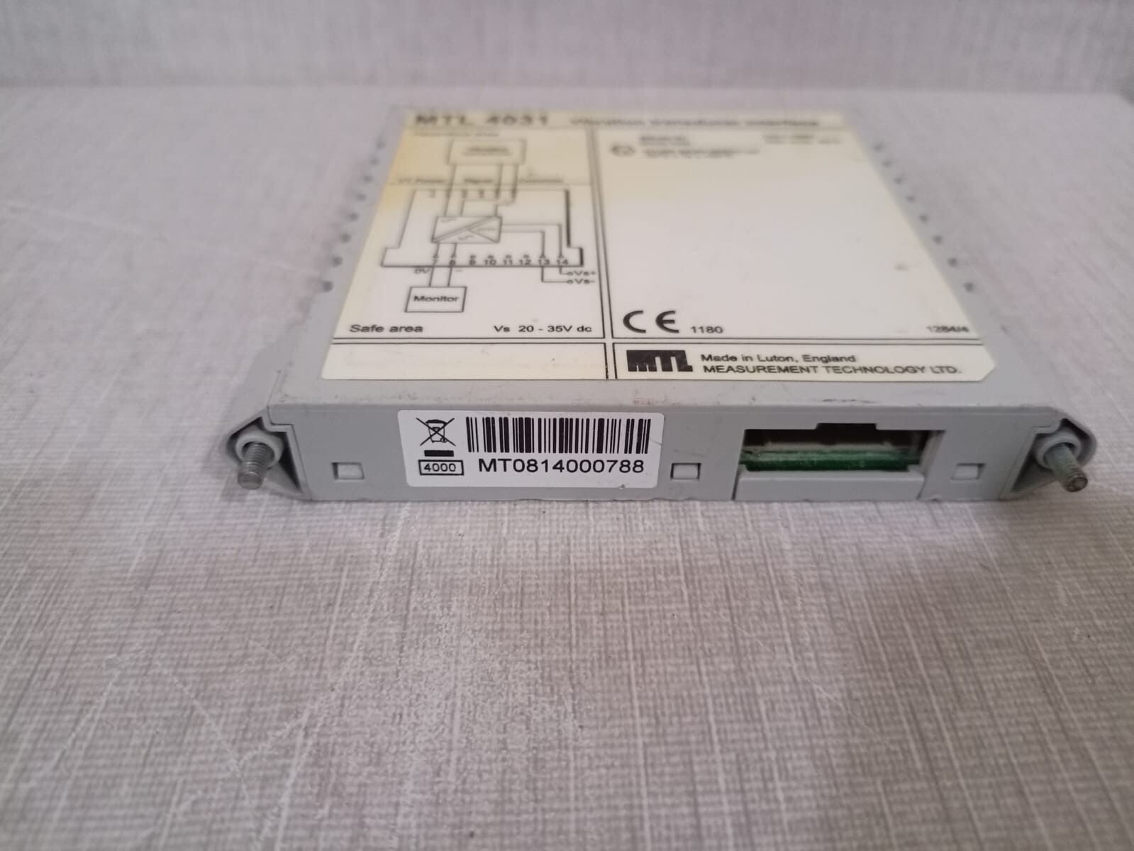 MTL MTL 4031 MTL4031 Vibration Transducer Interface 3