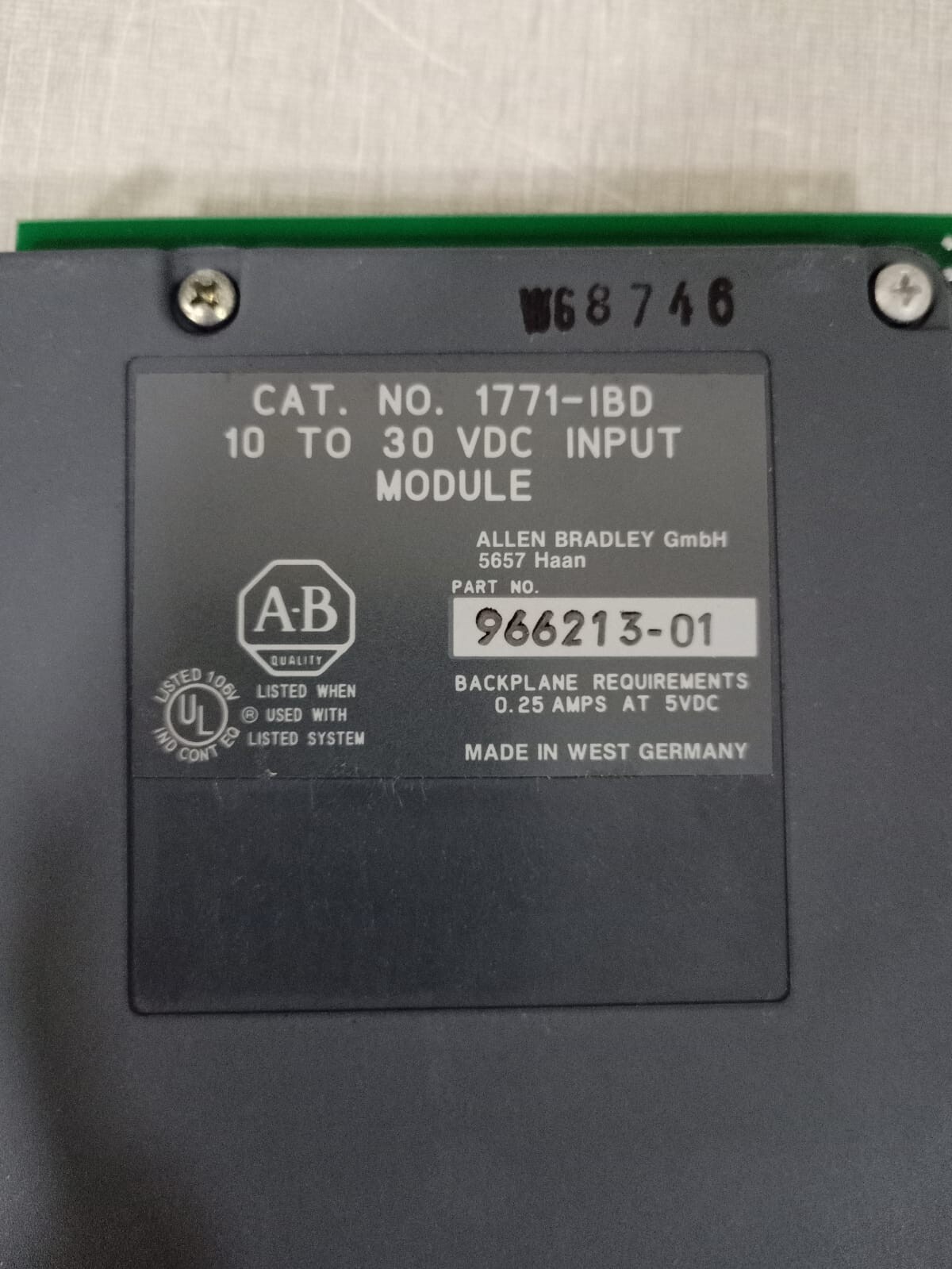 Allen-Bradley 1771-IBD Allen Bradley 1771-IBD 10 To 30 VDC Input Module 2