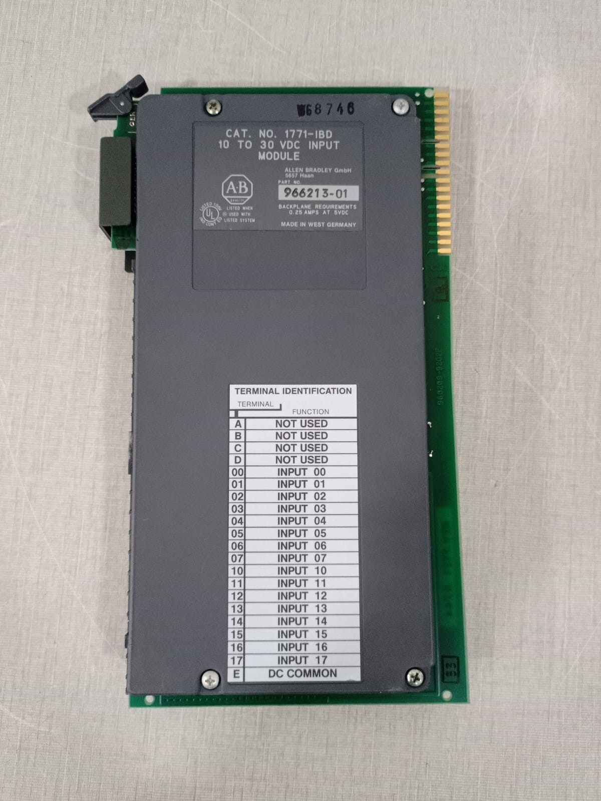 Allen-Bradley 1771-IBD Allen Bradley 1771-IBD 10 To 30 VDC Input Module 10