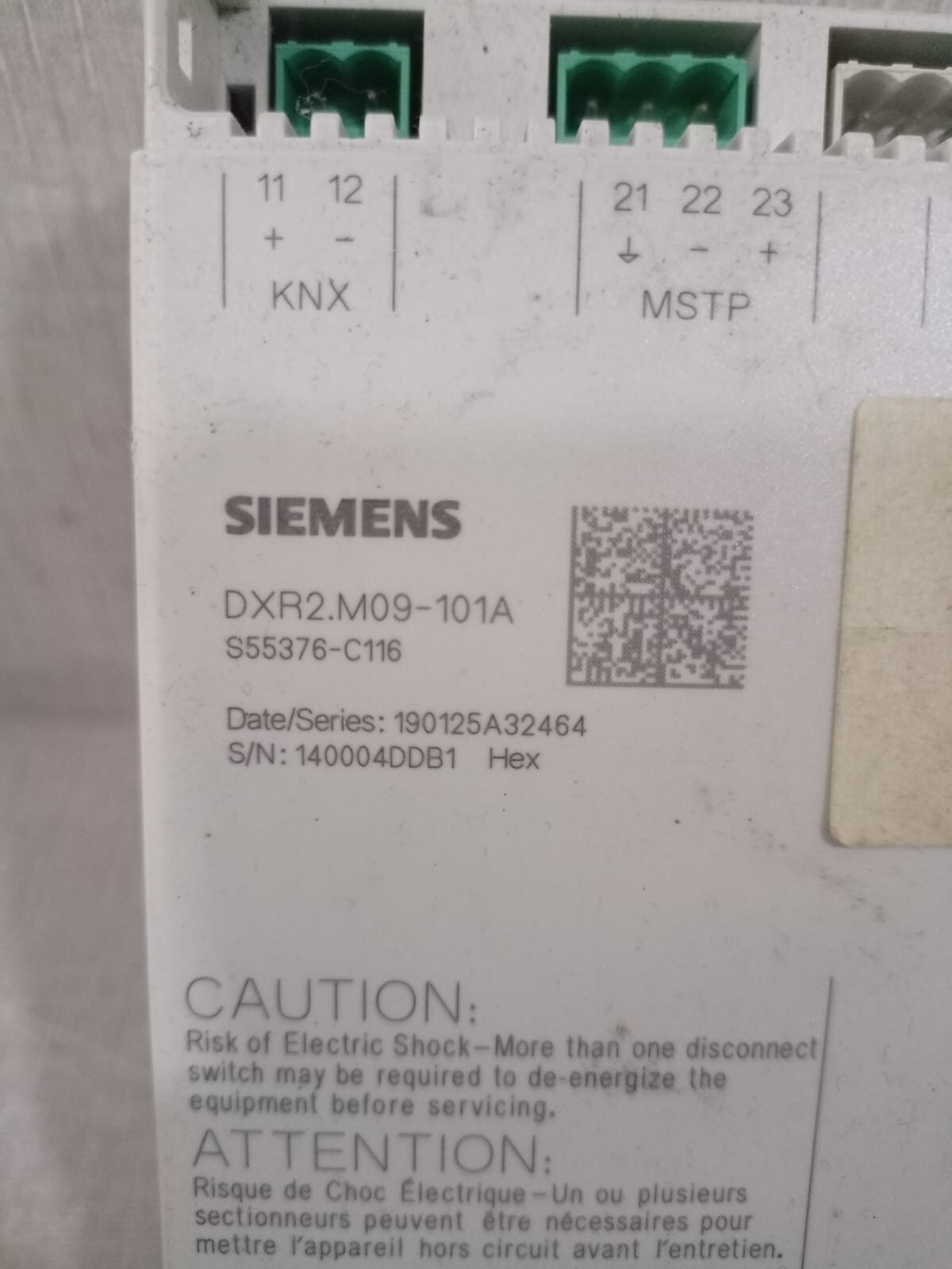 Siemens DXR2.M09-101A SIEMENS DXR2.M09-101A COMPACT ROOM AUTOMATION STATION 2