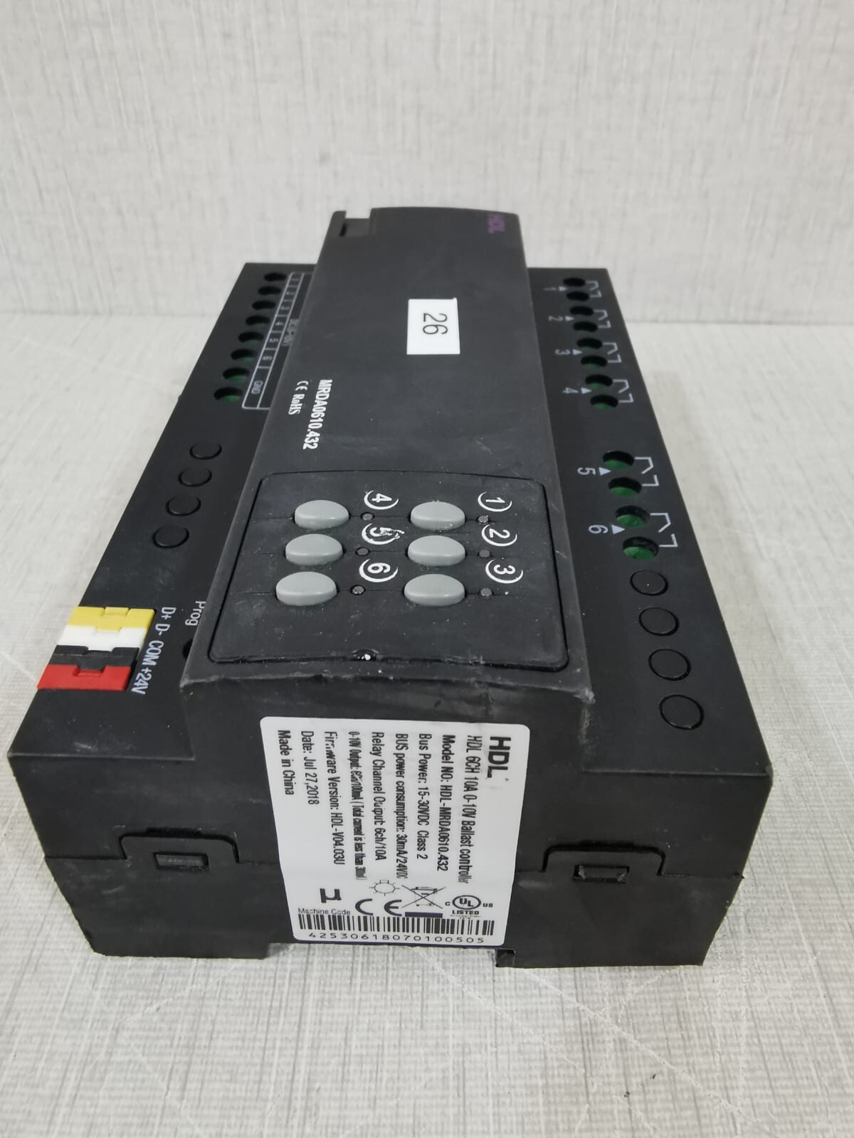 HDL MRDA0610.432 HDL MRDA0610.432 F/W HDL-V04.03U HDL 6CH 10A 0-10V BALLAST CONTROLLER 7