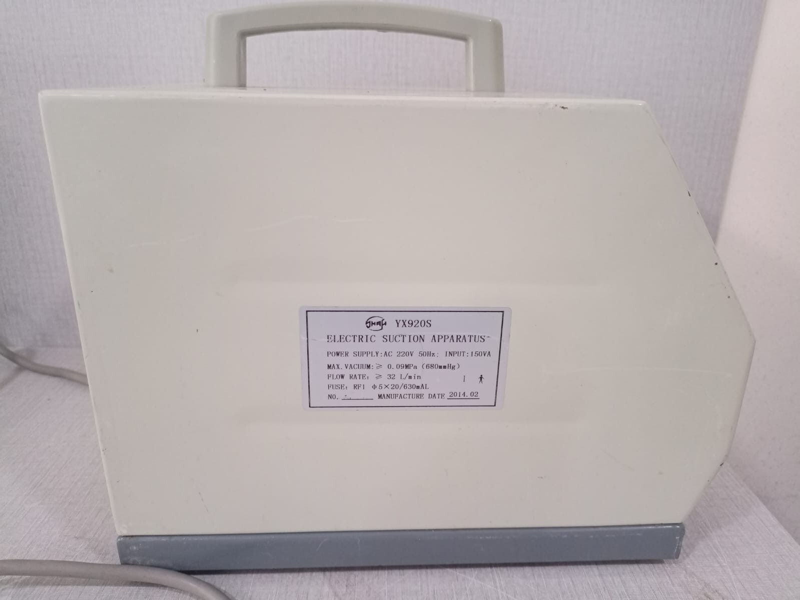 UNKNOWN YX920S YX920S ELECTRIC SUCTION APPARATU S220V 50Hz 150VA - W/O ANY ACCESSORIES 4