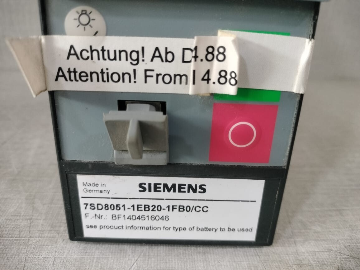 Siemens 7SD8051-1EB20-1FB0/CC SIEMENS Line Differential Protection 7SD8051-1EB20-1FB0/CC 4