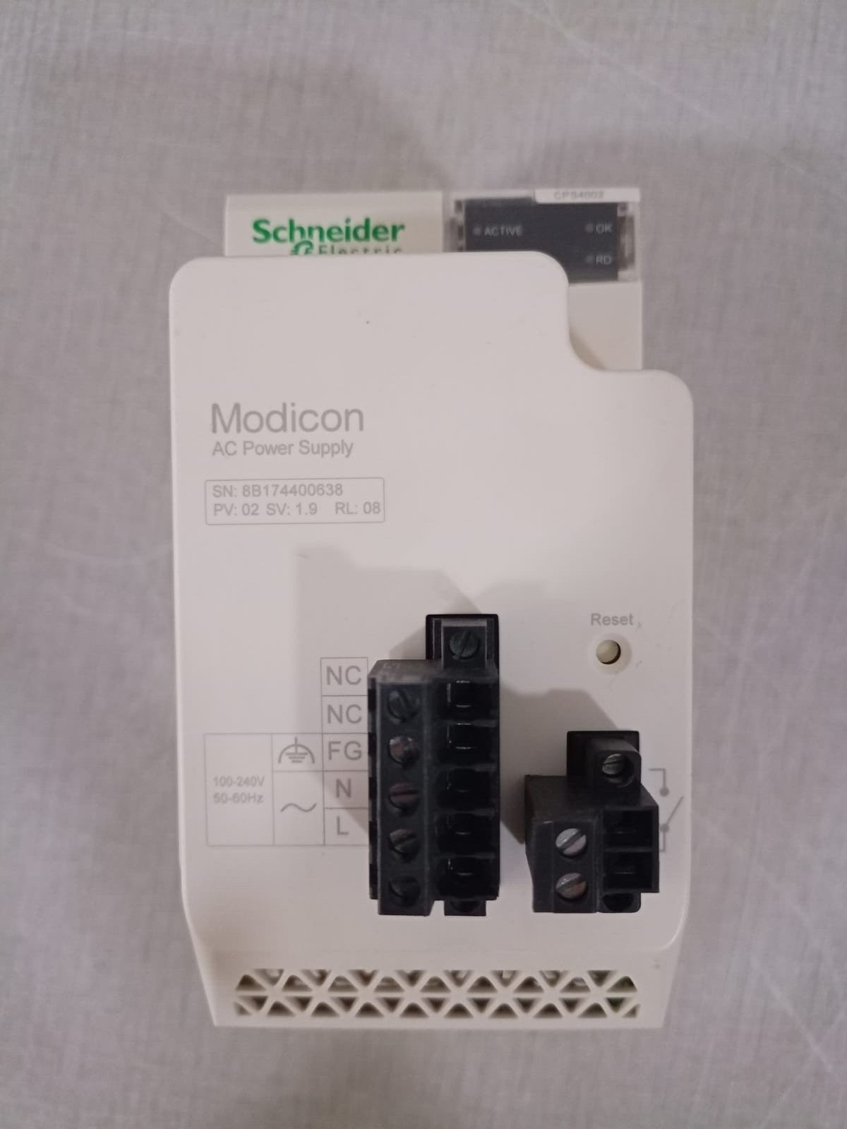 Schneider Electric BMXCPS4002 Redundant HP AC Power Supply