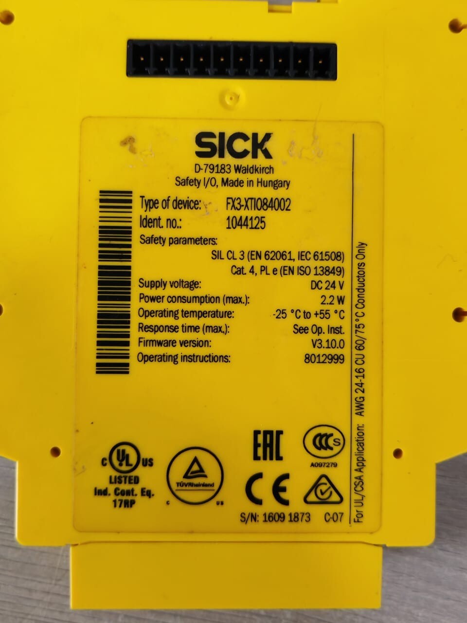 SICK FX3-XTIO84002 SICK XTIO FLEXI SOFT FX3-XTIO84002 SAFETY CONTROLLERS 2