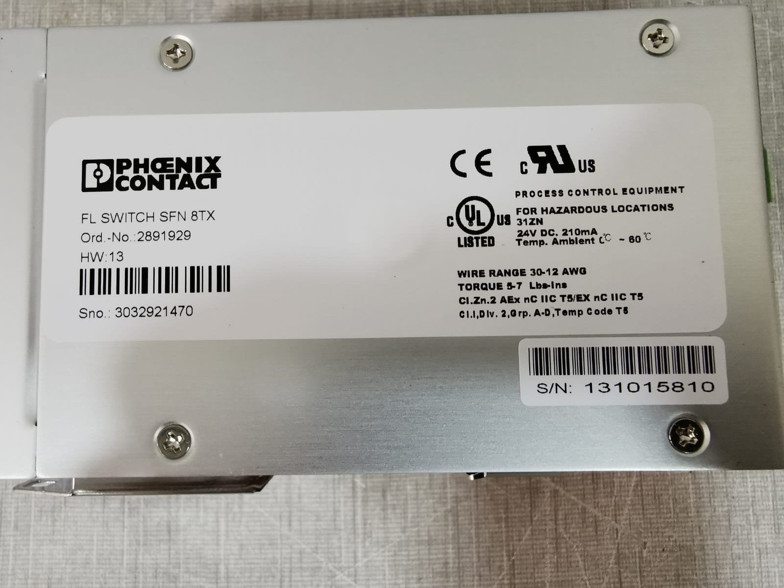 Phoenix Contact CONTACT Phoenix Contact FL SWITCH SFN 8TX Ethernet Switch 2
