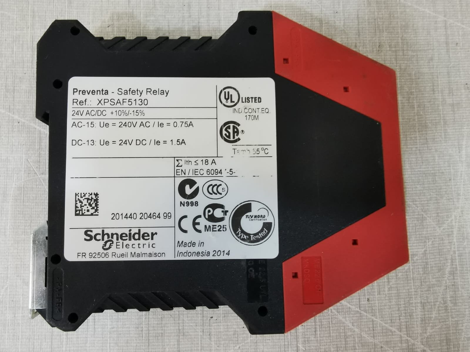 Schneider Electric XPSAF5130 Schneider Electric XPSAF5130 Safety Relay / XPS-AF 3