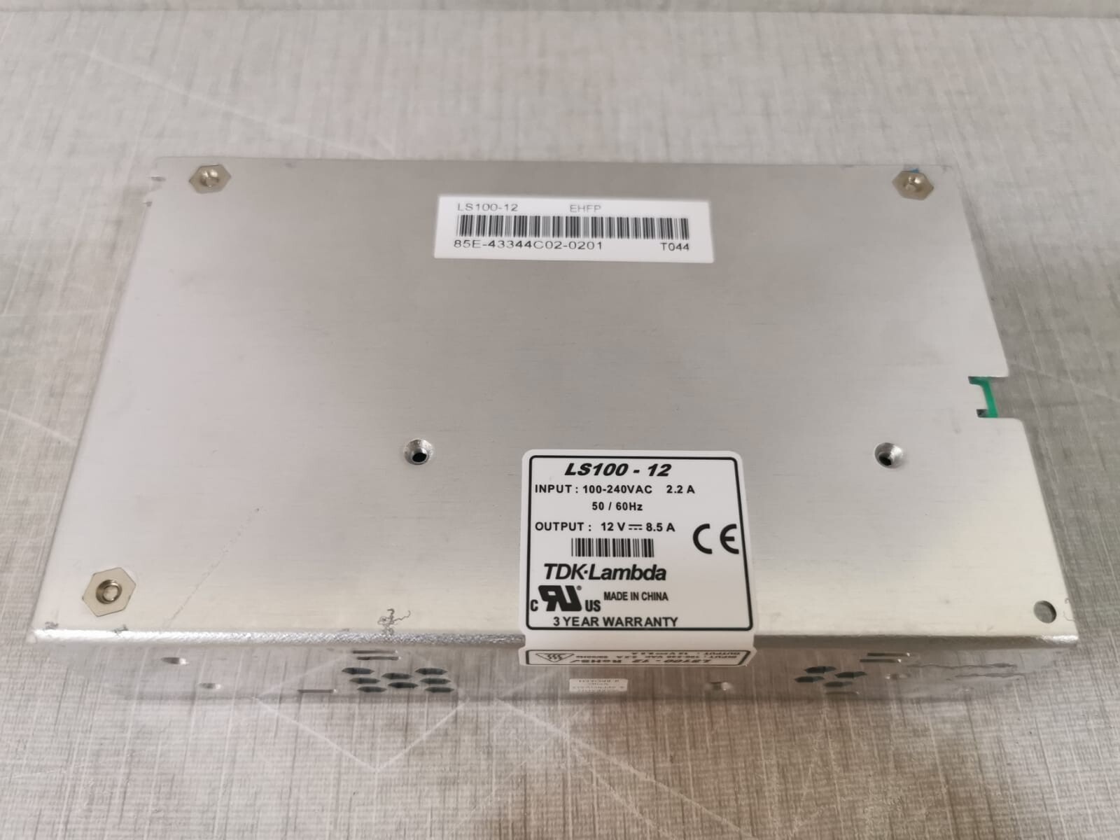 TDK Lambda LS100-12 TDK Lambda LS100-12 SWICTHING POWER SUPPLY 100-240VAC 2.2A 2