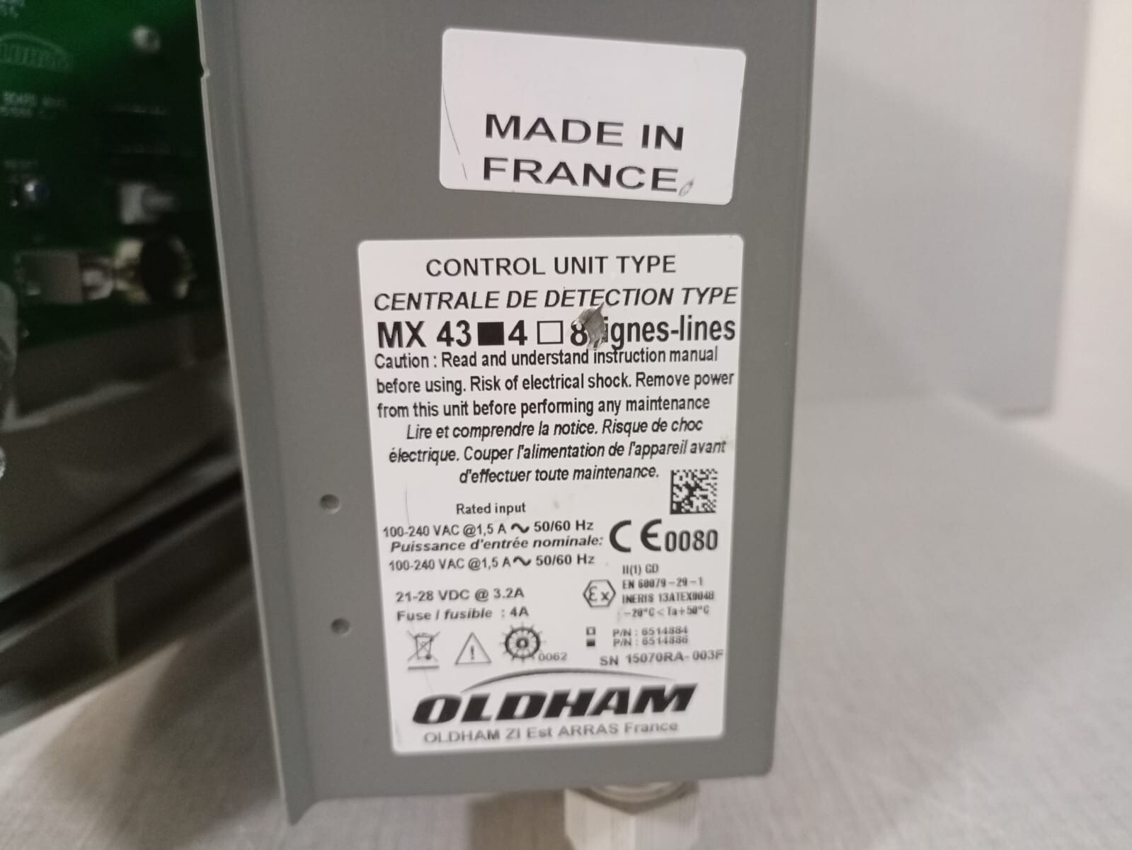 Oldham MX43 Oldham MX43 Analog And Digital Gas Detection Control Unit 7