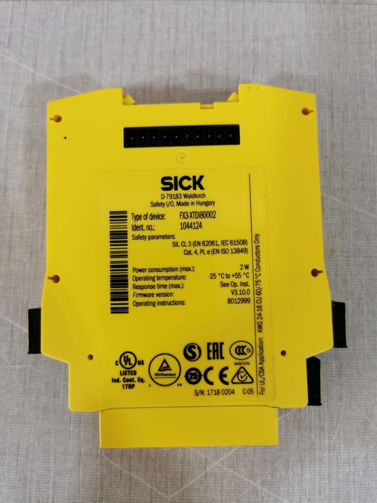 SICK XTDI80002 SICK FLEXI Soft XTDI/FX3-XTDI80002 1044124 Safety I/O 2
