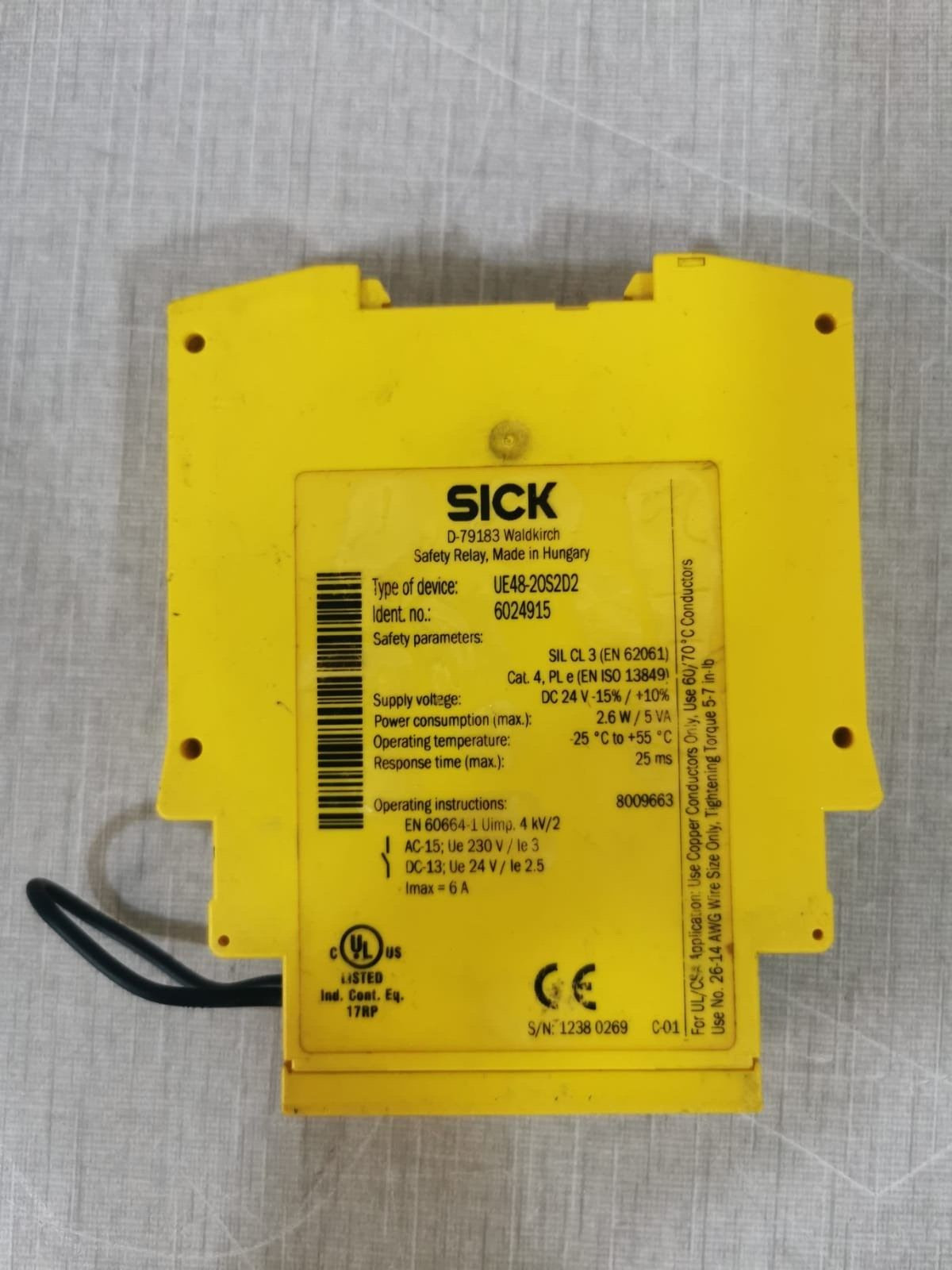 SICK UE48-20S2D2 SICK UE48-20S2D2 6024915 Safety Relay 3