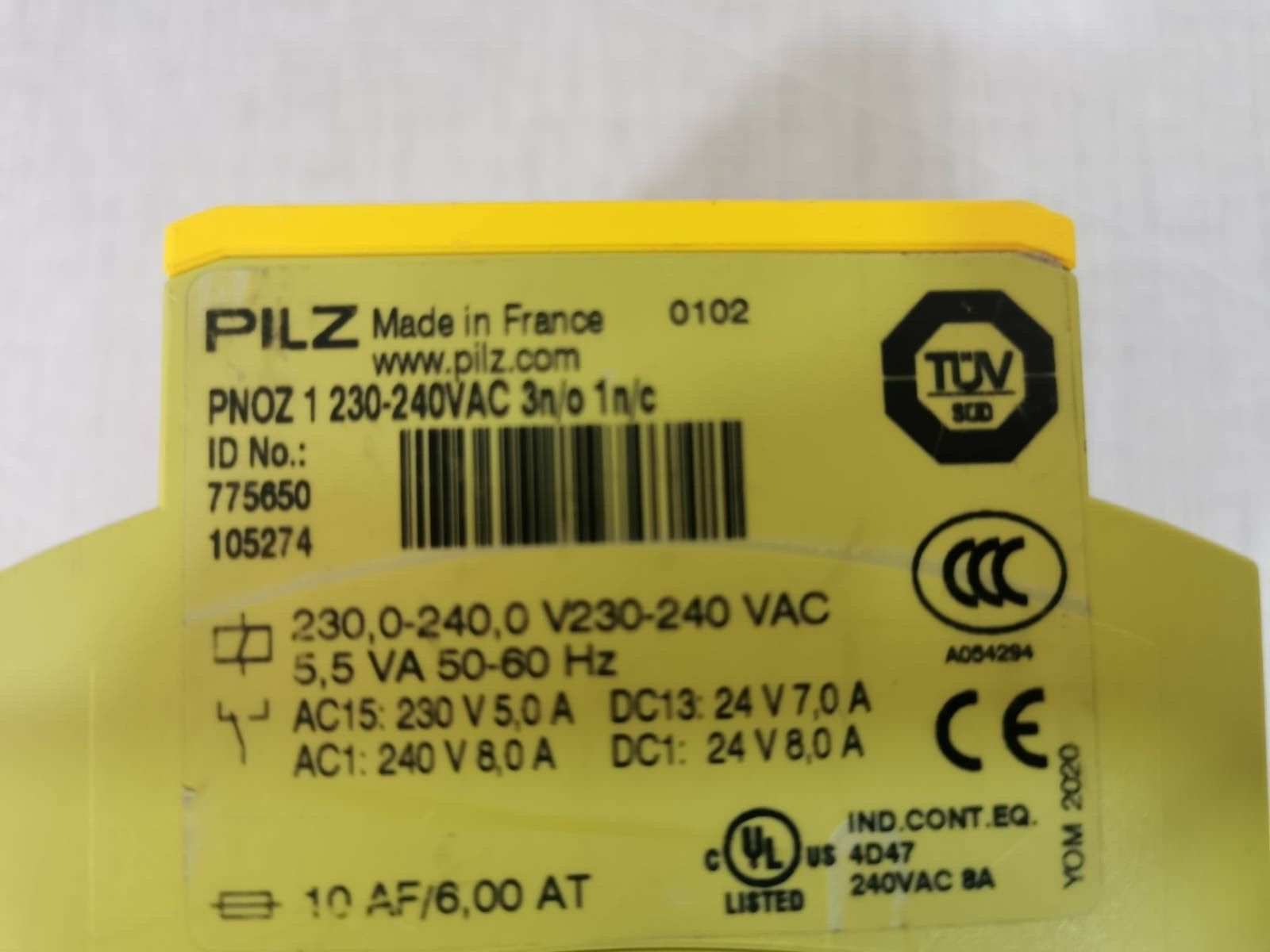 Pilz PILZ-PNOZ-1-SAFETY-RELAY PILZ PNOZ 1 Safety Relay / 775650 105274 2