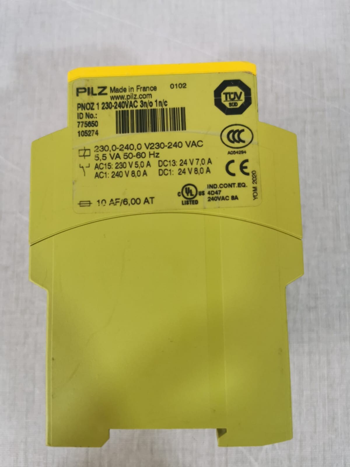 Pilz PILZ-PNOZ-1-SAFETY-RELAY PILZ PNOZ 1 Safety Relay / 775650 105274 3