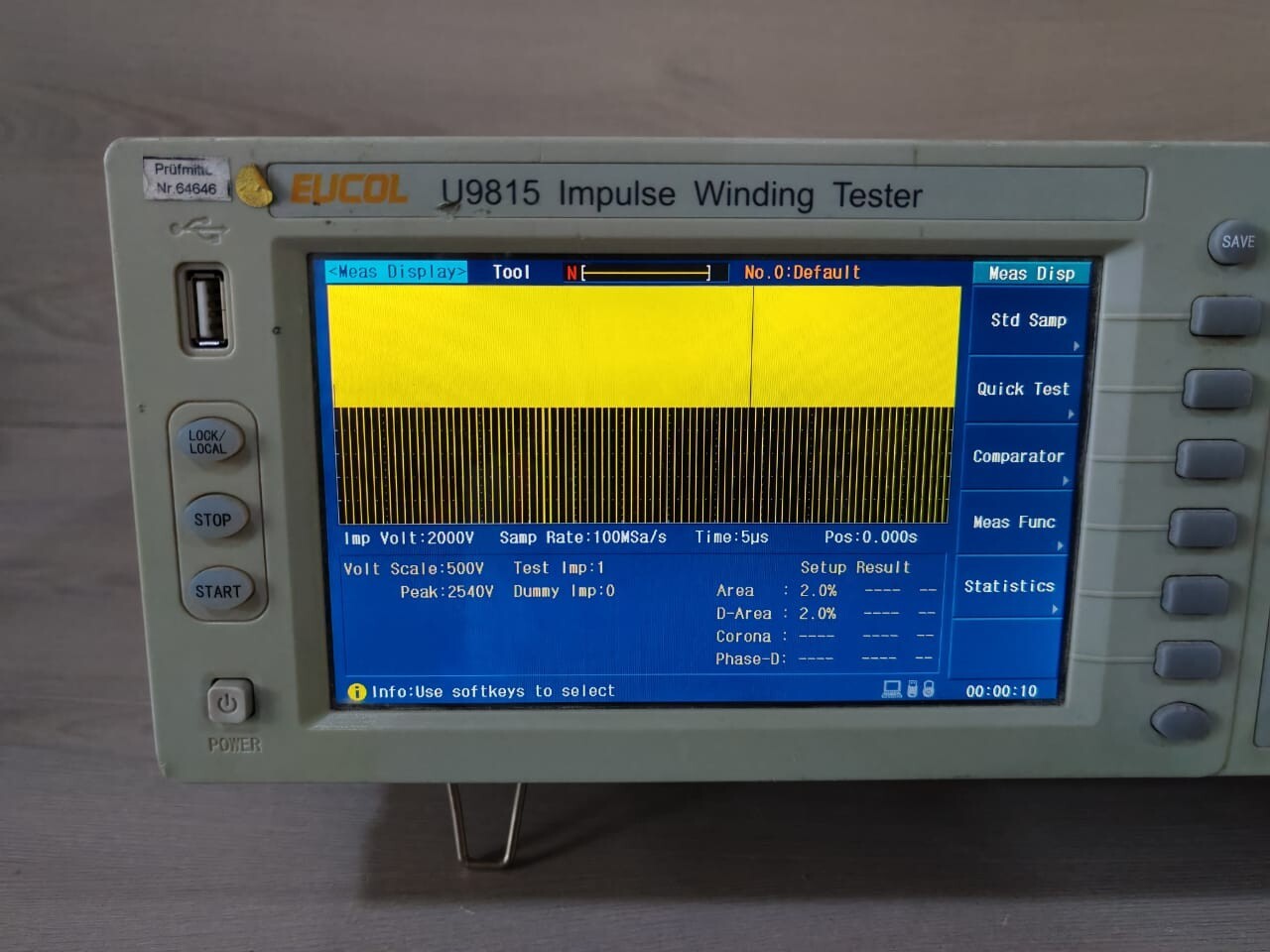 EUCOL U9815 EUCOL U9815 IMPULSE WINDING TESTER 220V/50Hz 3