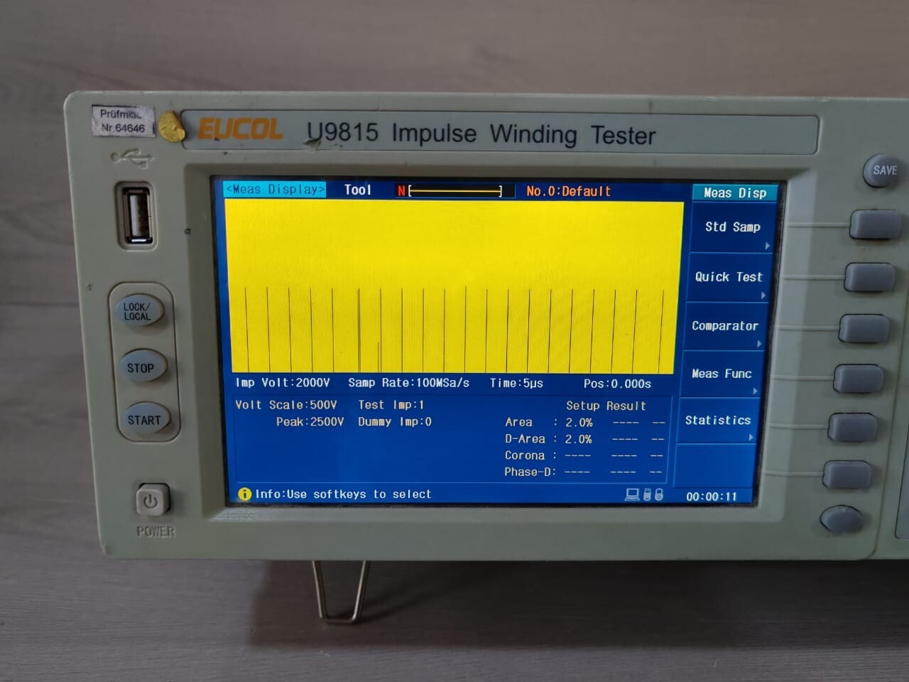 EUCOL U9815 EUCOL U9815 IMPULSE WINDING TESTER 220V/50Hz 4