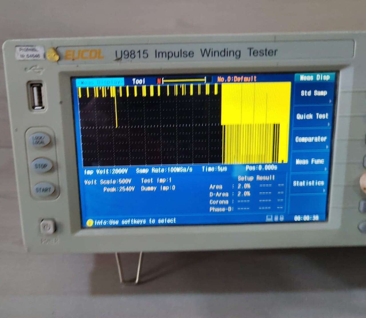 EUCOL U9815 EUCOL U9815 IMPULSE WINDING TESTER 220V/50Hz 5