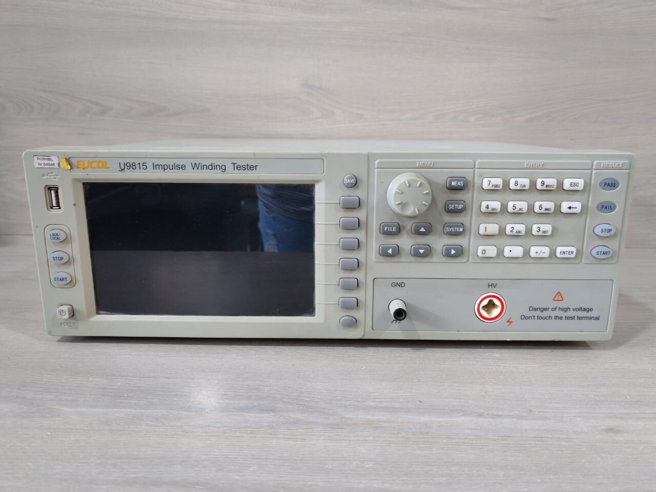 EUCOL U9815 EUCOL U9815 IMPULSE WINDING TESTER 220V/50Hz 8