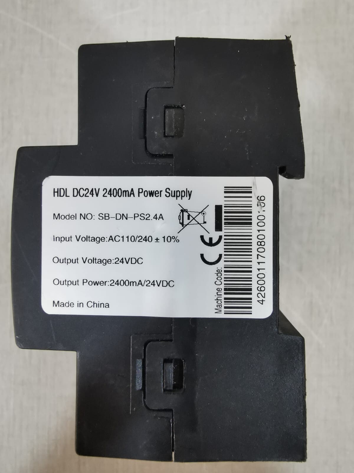 HDL MSP2400.232 / SB-DN-PS2.4A HDL MSP2400.232 / SB-DN-PS2.4A | HDL DC24V 2400mA POWER SUPPLY 5