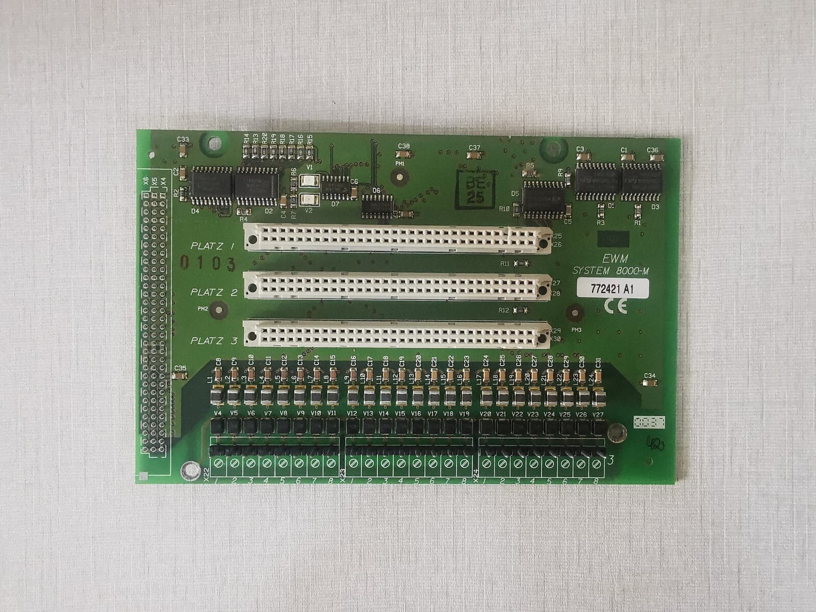EWM SYSTEM 8000-M Mother Board 772421 A1 EMW System 8000-M Mother Board 772421 A1 Printed Circuit Board 2