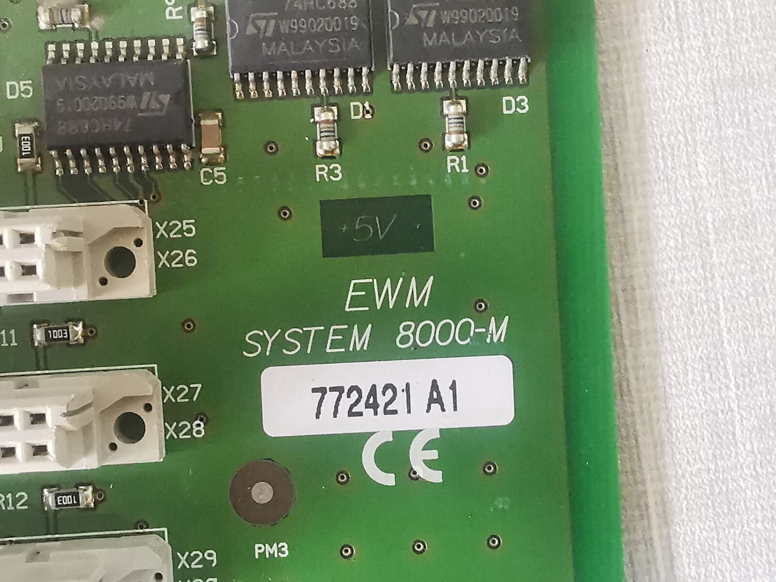 EWM SYSTEM 8000-M Mother Board 772421 A1 EMW System 8000-M Mother Board 772421 A1 Printed Circuit Board 3